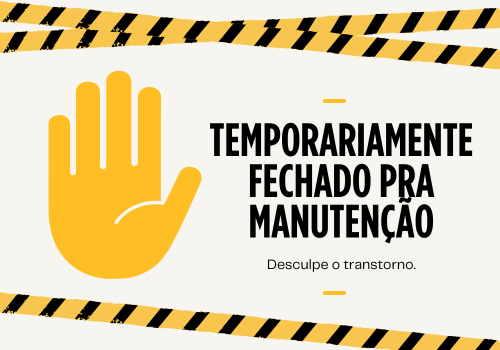 Foto Aviso Manutenção Serpentário
